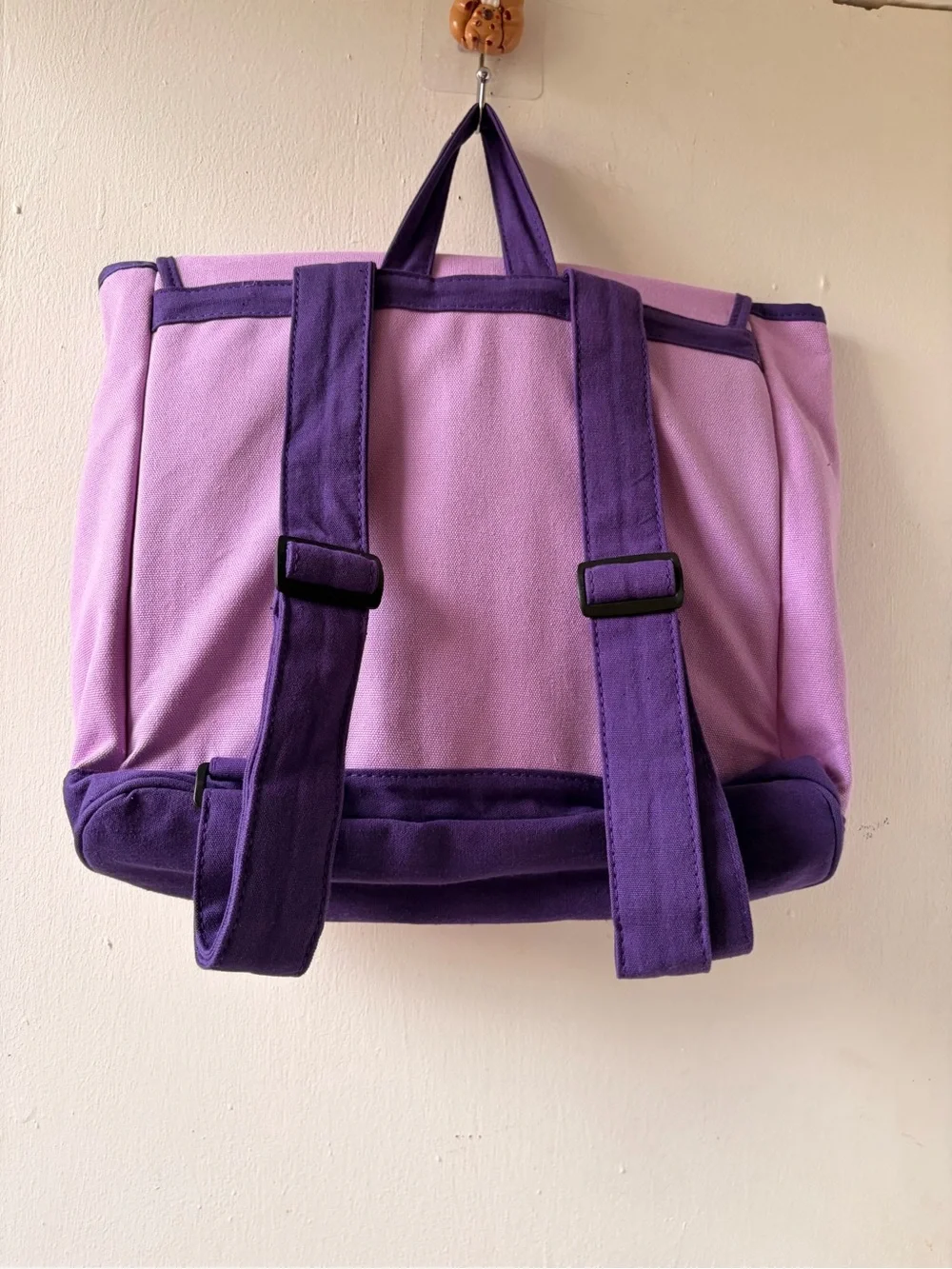 Personalized Purple Cupcake Kids Backpack with Pink Accents